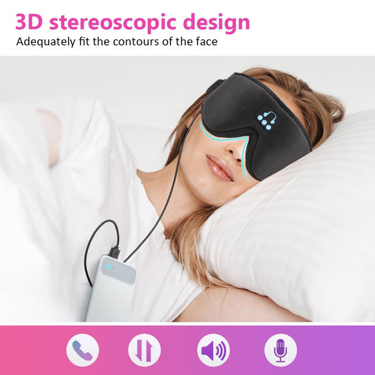 Bluetooth Sleeping Headphones Eye Mask Sleep Headphones